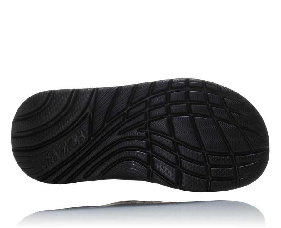 Hoka Australia One One ORA Recovery - Womens Slide Black - IYZMU-8615